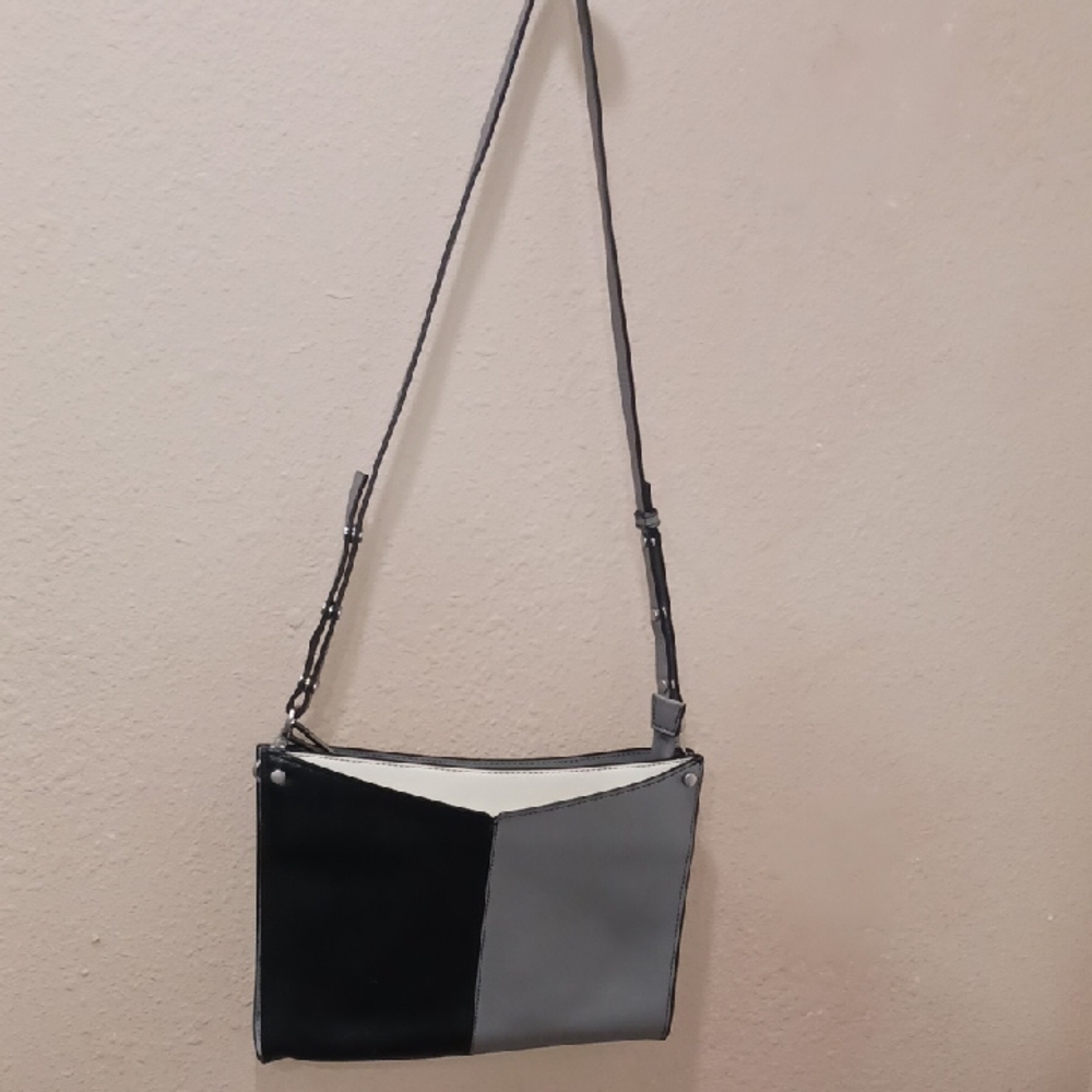 Treasure & Bond Black and Gray Crossbody Bag